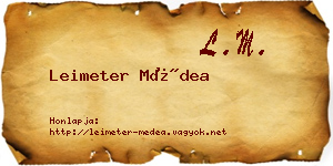 Leimeter Médea névjegykártya